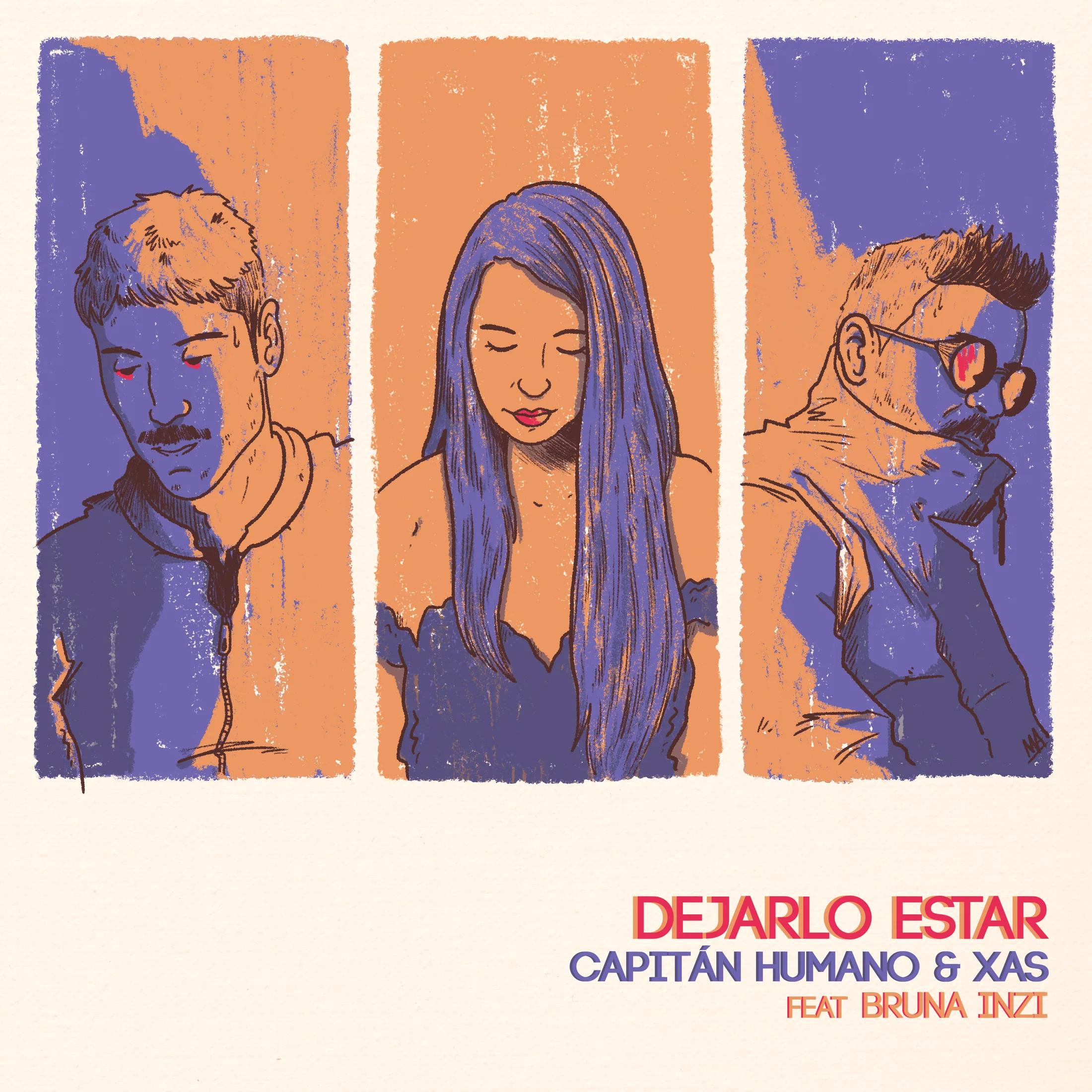 Portada ilustrada del single Dejarlo Estar