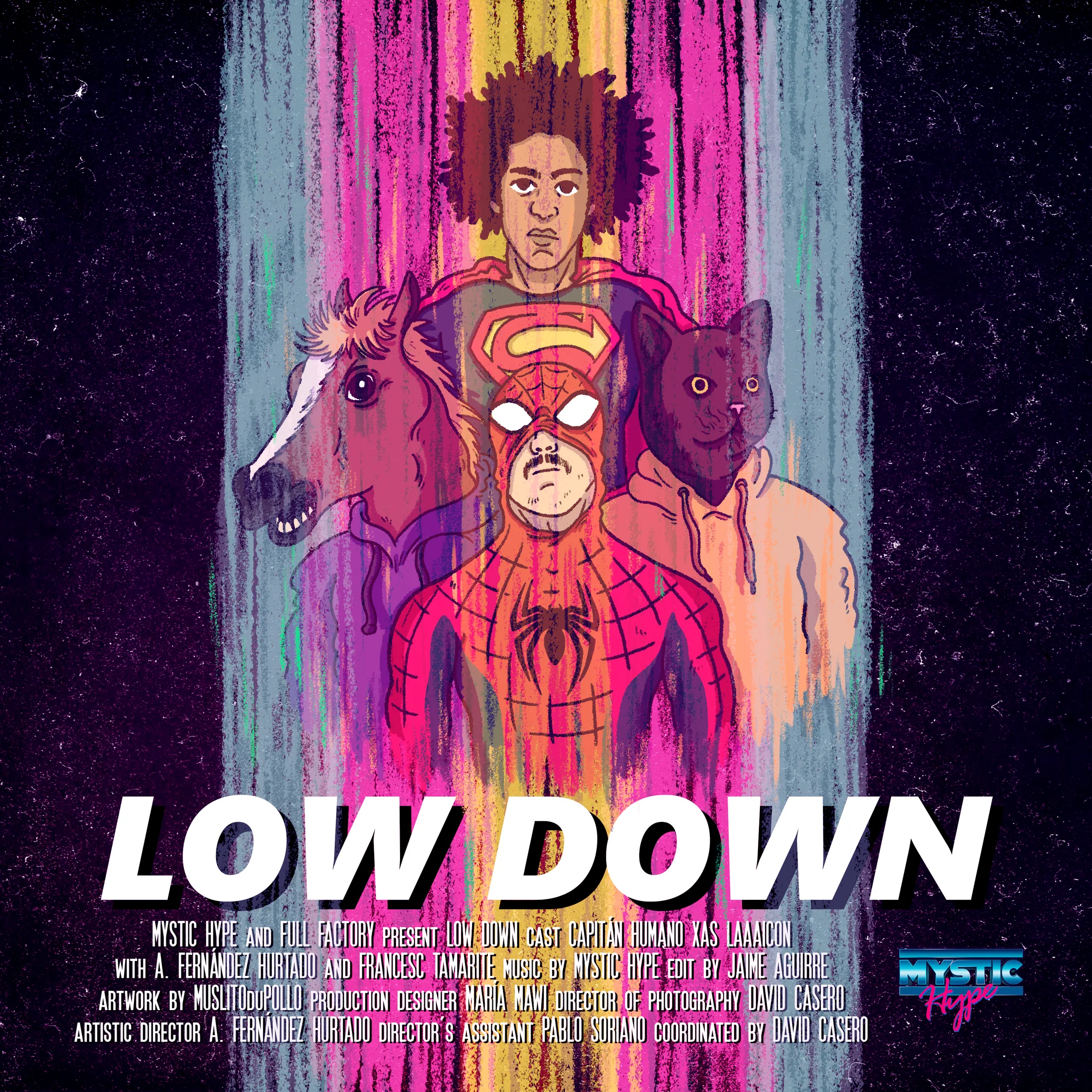 Portada ilustrada del single Low Down
